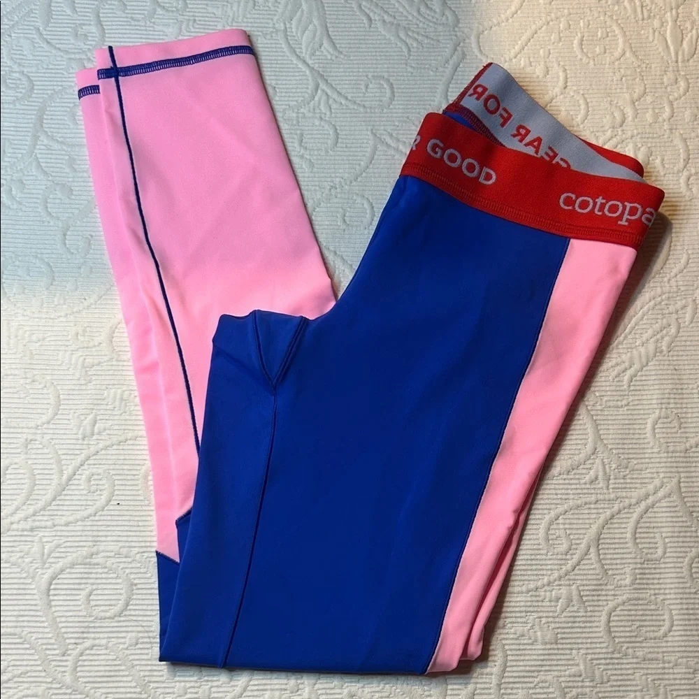 Cotopaxi Haraka Women's Leggings - Blue and Pink NEW. XS